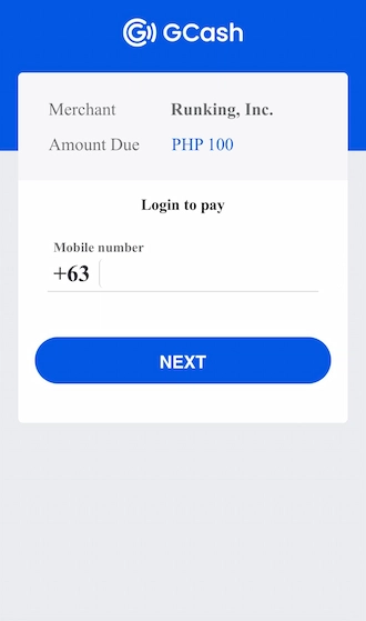 Step 4: Enter the phone number you used to register for a GCash account.