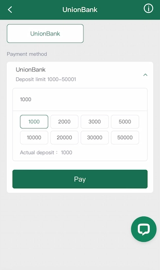 Step 2: Choose the amount you want to deposit into your betting account.