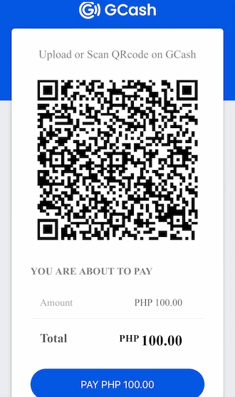 Step 5: open your GCash app and make payment through this QR code.